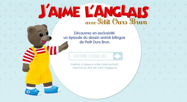 Petit Ours Brun &#8211; Landing page