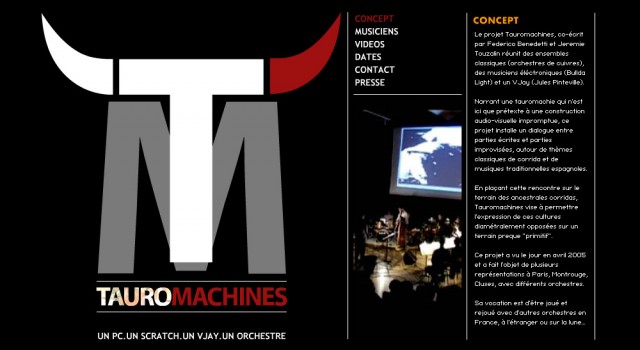 Tauromachines &#8211; Site web